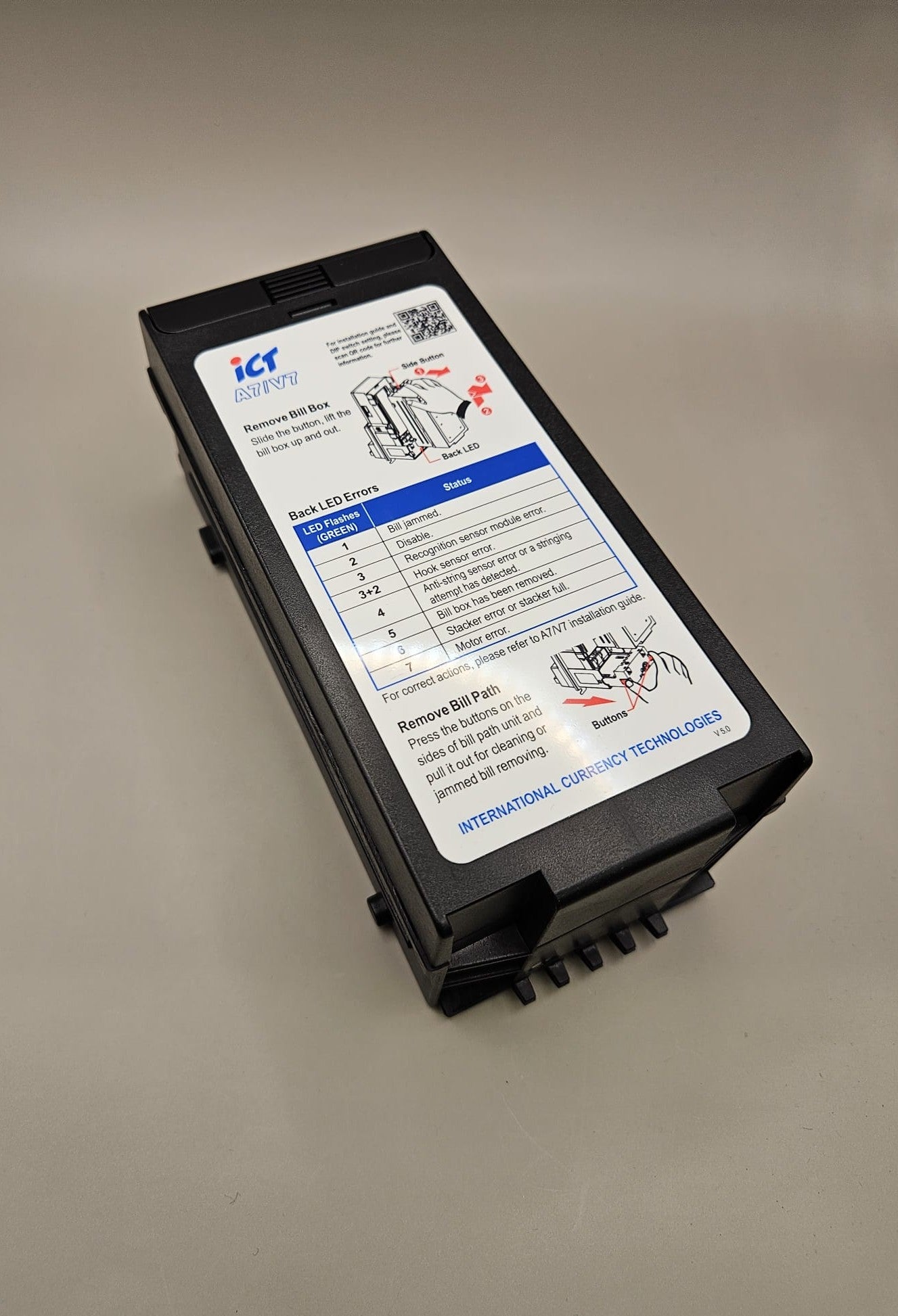 Kassette Geldscheinleser A7/V7